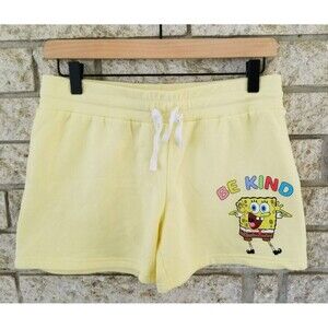 Nickelodeon Sponge Bob Square Pants Terry Cotton Women Junior Size Med. Shorts